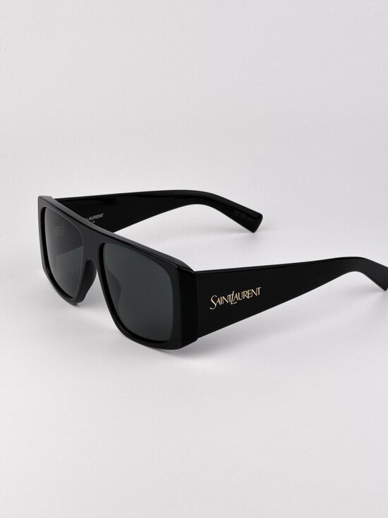 Saint Laurent SL832 001 Square Sunglasses – Black Grey Unisex Sunglasses main image 10